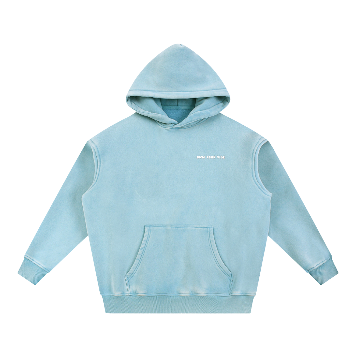 Snow Wash Fleece Oversize Hoodie
